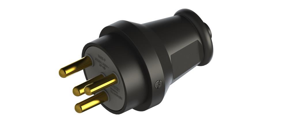 KAUÇUK TRİFAZE ERKEK FİŞ